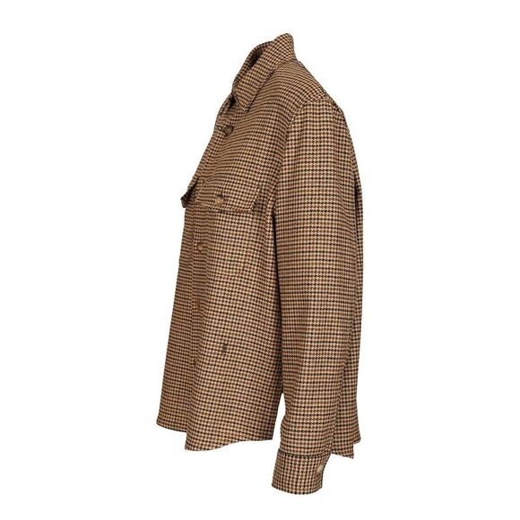 Saint Laurent Women Houndstooth Overshirt